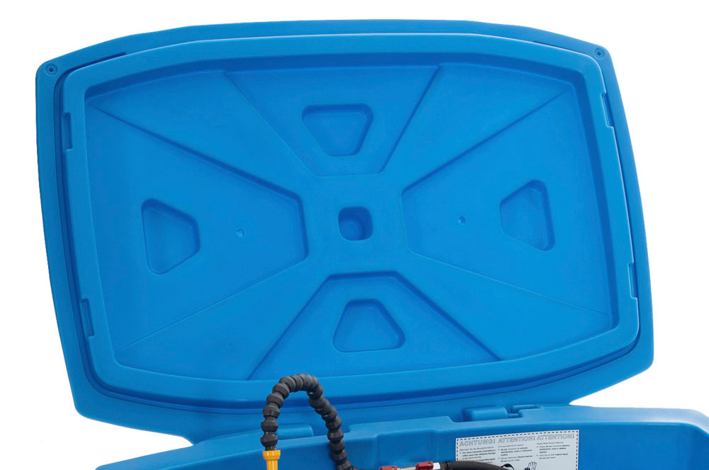 Lokk for rengjøringsbord bio.x av Big (PE), blå, med hengsler og monteringsmateriell - 1