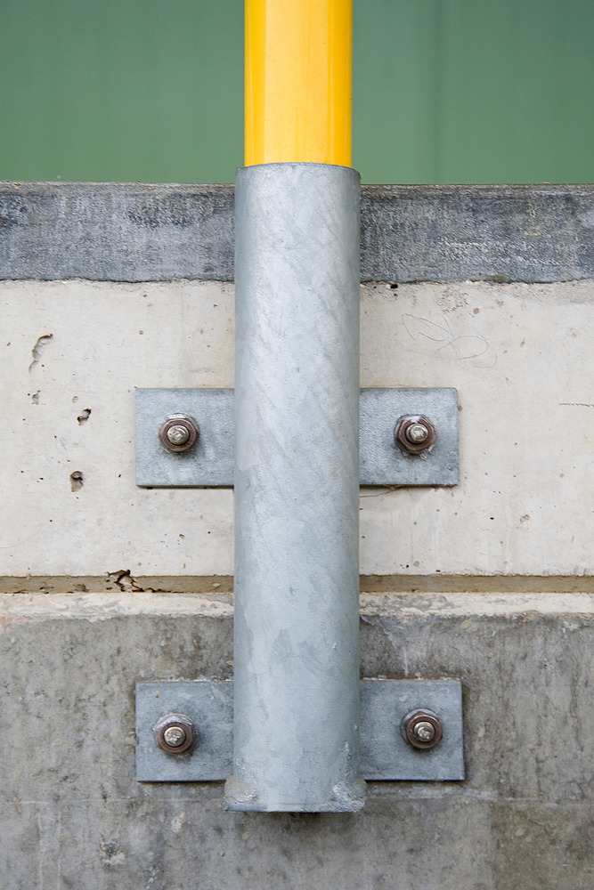 Barriera di protezione Ø 48 mm, acciaio, L 2000 mm, rivestimento in plastica, estraibile - 6