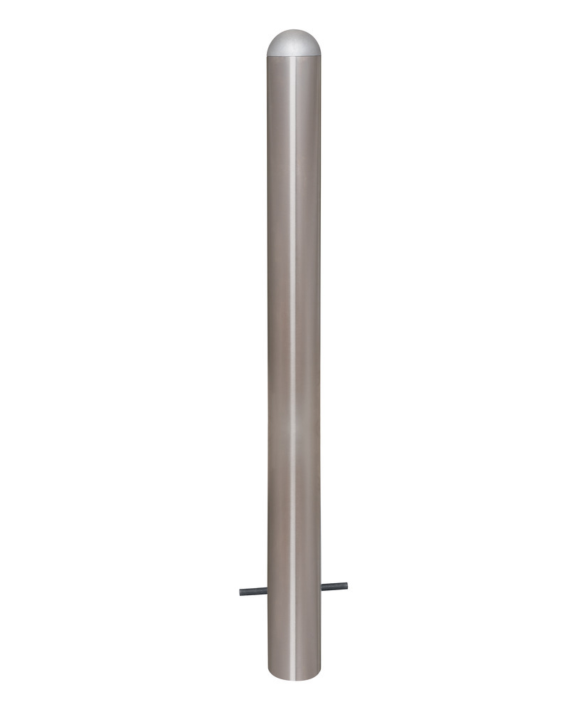 Ladesäulen Rammschutz-Poller aus Edelstahl, H 800 mm, zum Einbetonieren