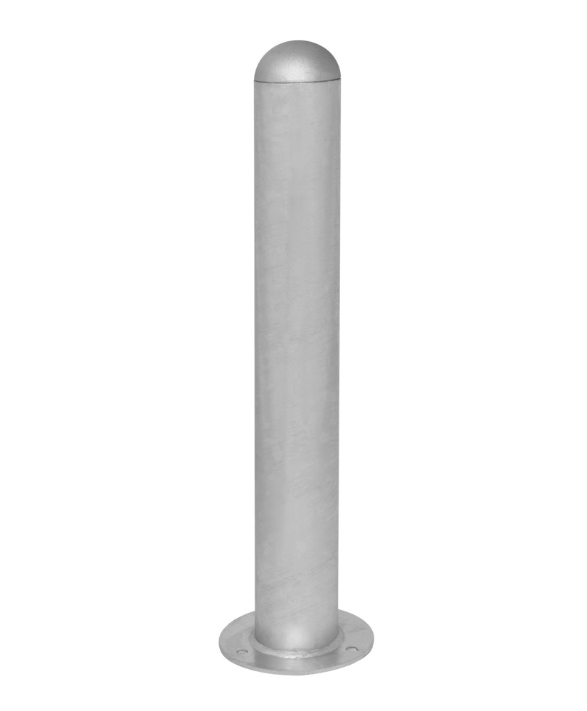 Charge point impact protection bollard in steel, H 800 mm, for use with anchor bolts - 1
