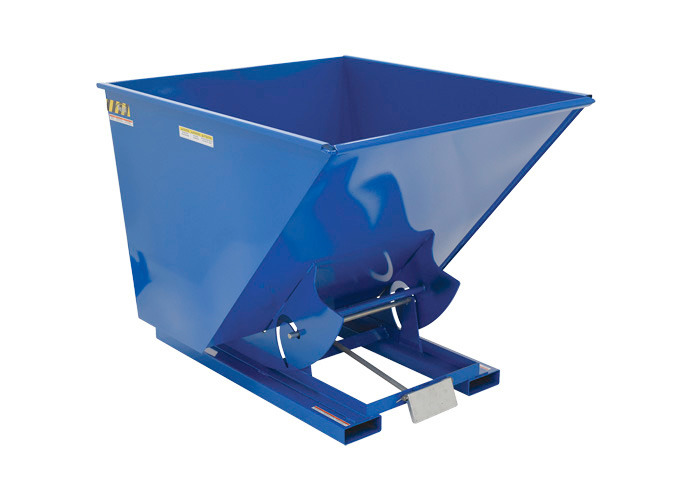 Self-Dumping Hopper - Heavy-Duty Steel Construction - Stackable - 2 cu yard - 6k - Blue - 1