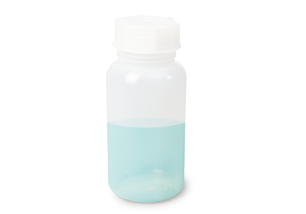Botellas cuello ancho en LDPE, redondas, transparente natural, 1000 ml, 12 unidades - 5