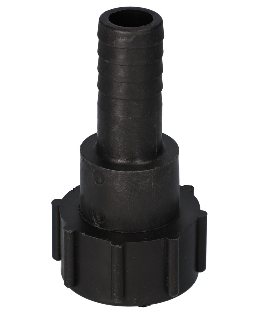 Special thread adapter SG 6, DIN 61/31 (I) to 1 1/4" hose, black - 1
