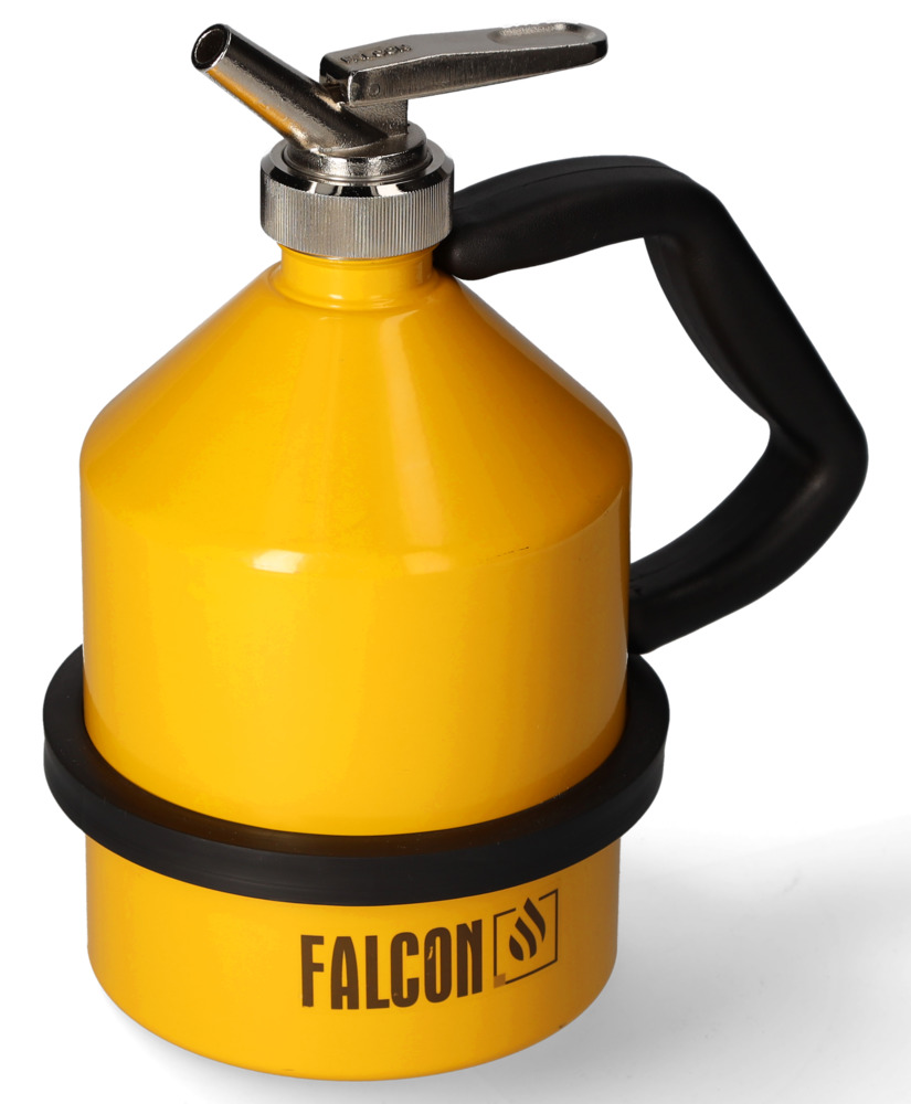 FALCON safety jug in steel, painted, with fine dosing tap, 2 litre - 4
