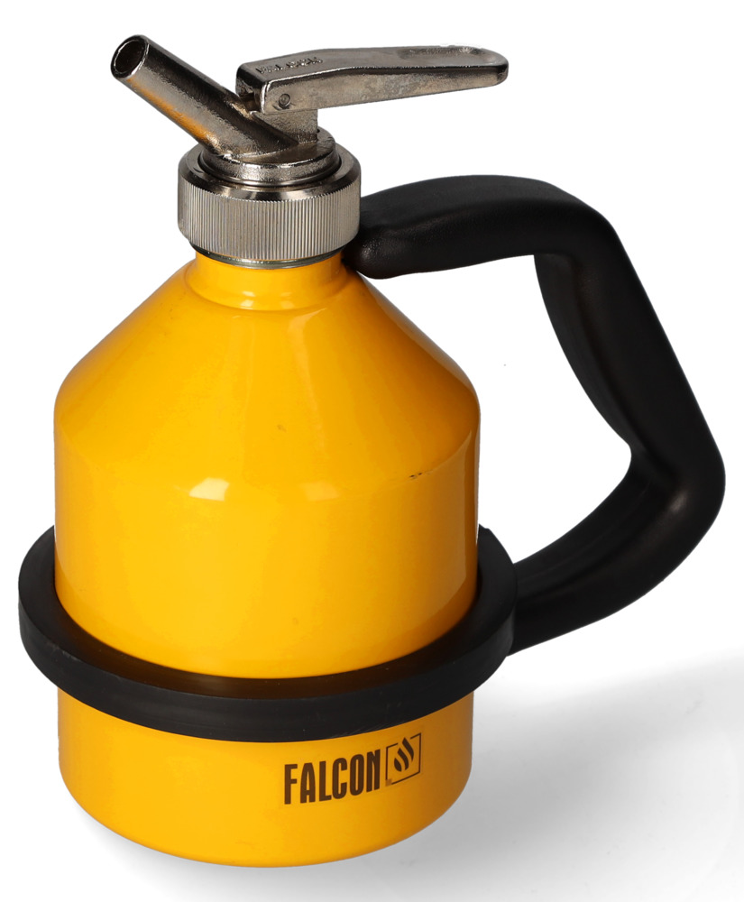 FALCON veiligheidskan van staal, gelakt, met fijndoseerkraan, 1 liter - 6