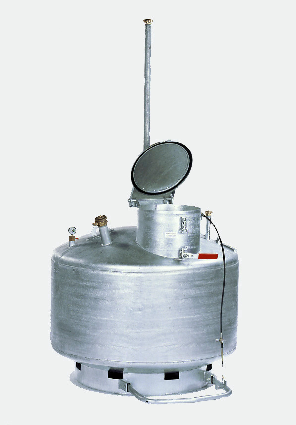 Pojemnik do materiałów niebezpiecznych TP-ELH, 600 l, obsługa przez fachowy personel - 1
