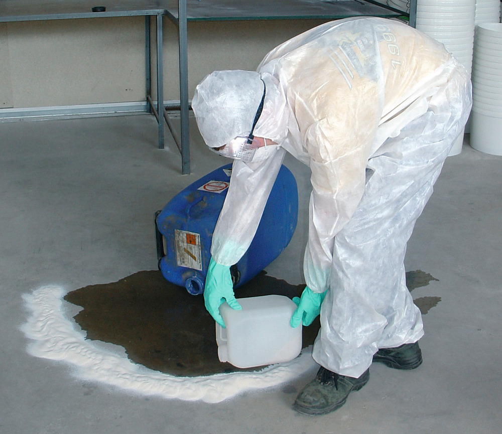 Sypký sorbent DENSORB MultiSorb na chemikálie a kyseliny, nevýbušný prach, kanystr 2 kg - 2