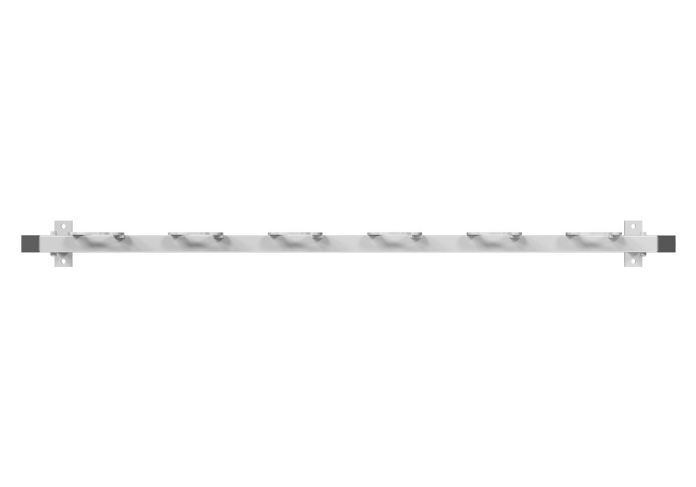 Rastr. per monopattini, con anelli di supporto bloccabili, per fissaggio a parete, largh. 1500 mm - 2
