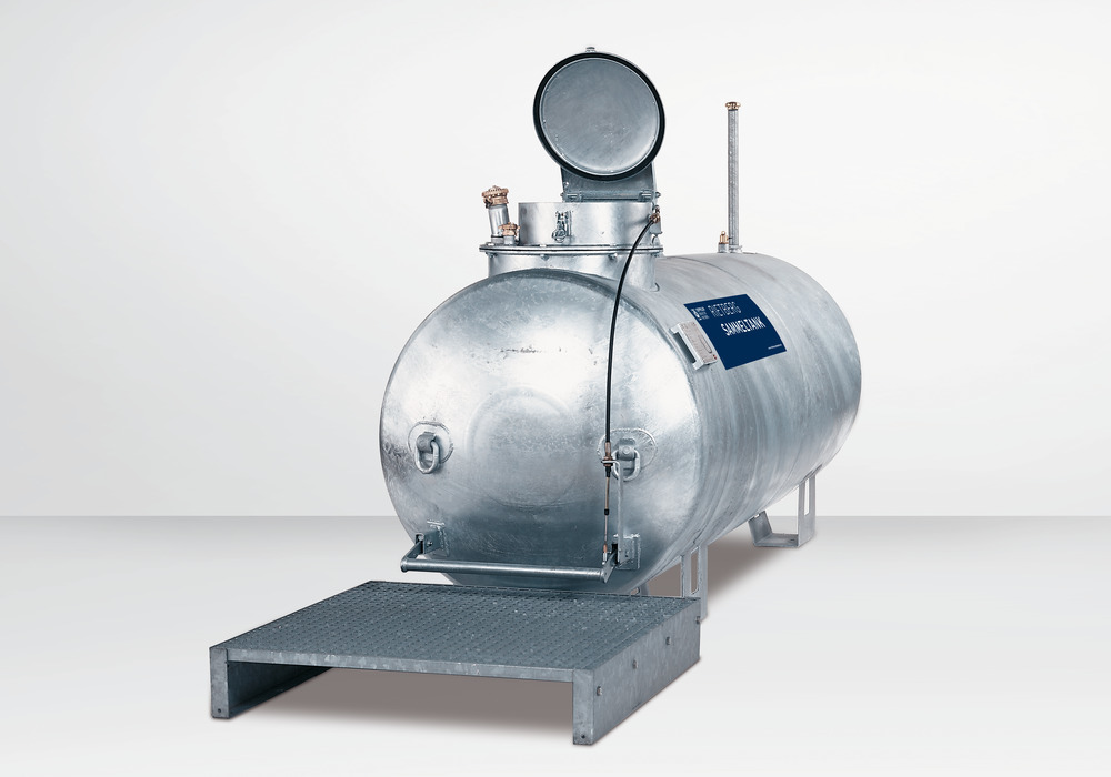 Coletor de óleo usado AS-STE, com funil integrado, volume 10.000 litros - 1