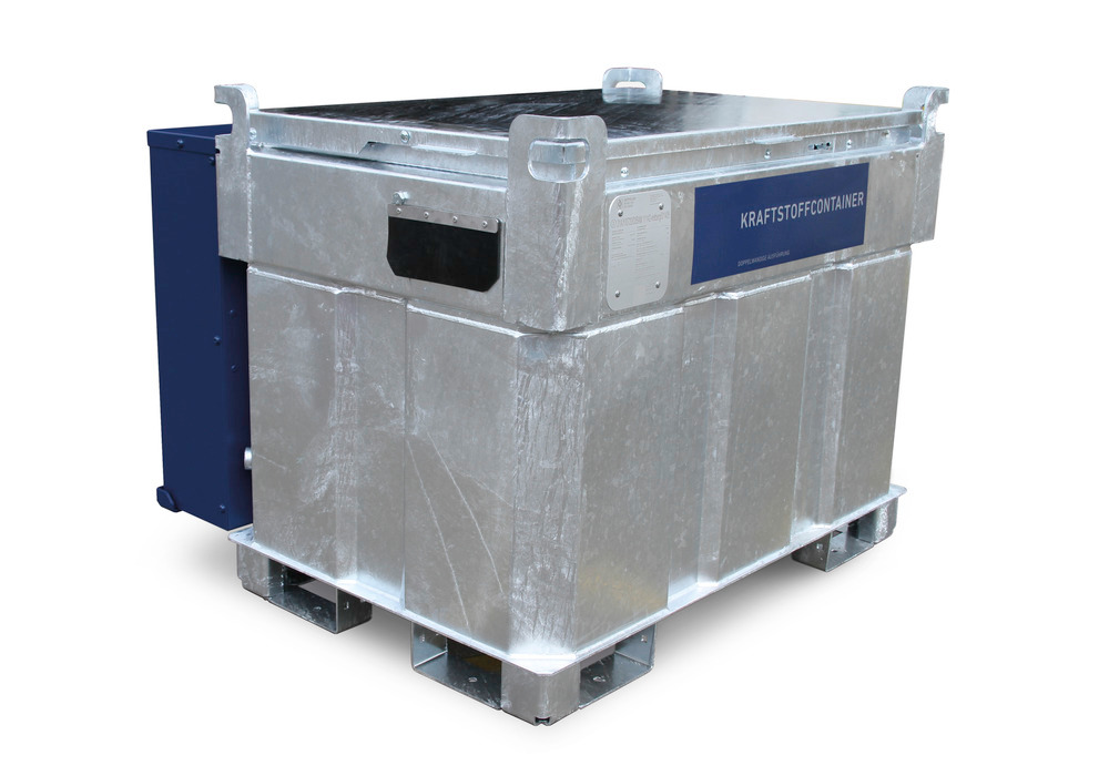 Mobile combi tank system for diesel and urea, KI-D, double-walled, 770 litres, with 230V pumps - 1