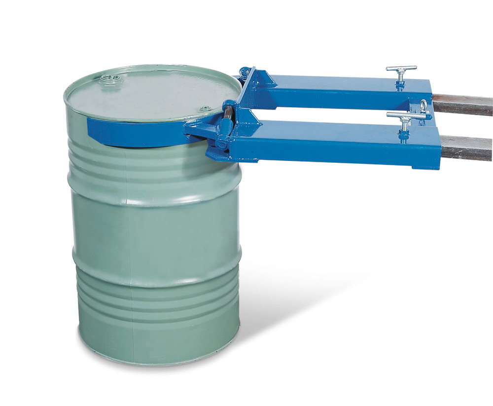 Pince à fût FK, acier, peint,  pour 1 x fût acier à nervures 200 l. - 1