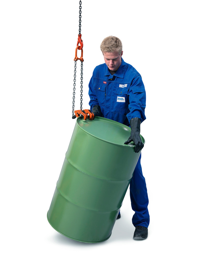 Fasshebeklammer, für alle Stahlfasstypen mit Sicke geeignet - 3