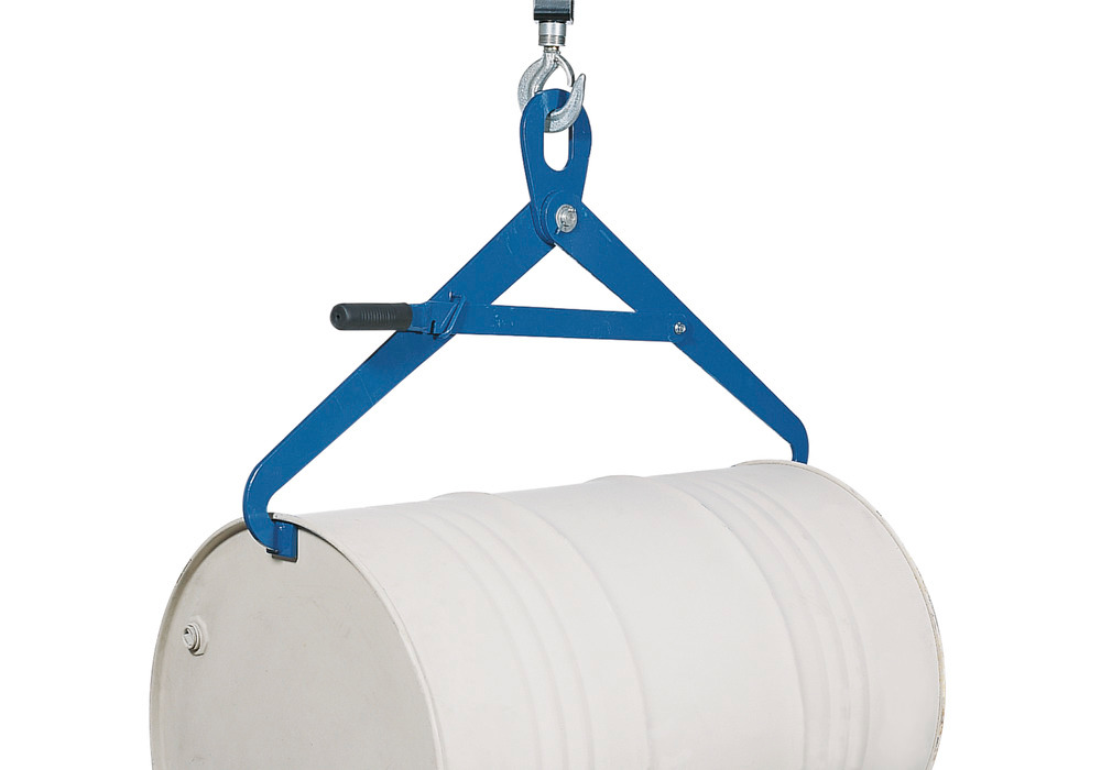 Drum tongs FZ 500-H for lifting 205 litre horizontal drums, with locking mechanism - 1
