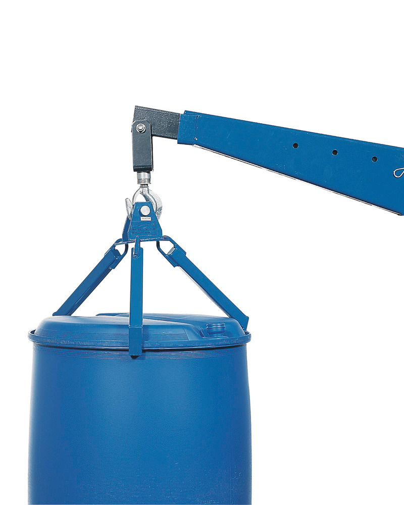 Drum gripper model P 360 for lifting vertical 205 ltr steel drums and 220 ltr plastic L-Ring drums