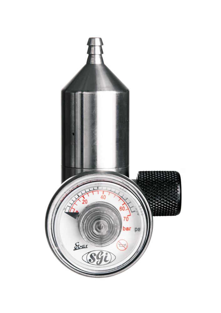 Dräger control valve, stainless steel, especially for Cl2, 0.5 l/min - 1
