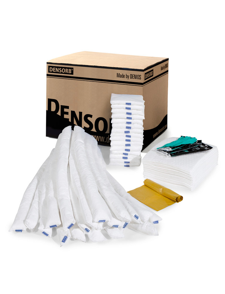DENSORB refill kit for mobile emergency spill kit with absorb mats in Caddy Small, Oil version - 1