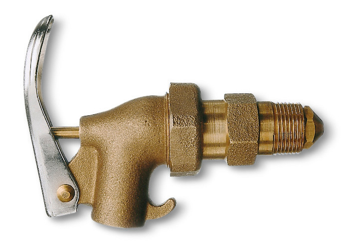 Self closing brass tap 3/4" thread for non corrosive liquids - 1