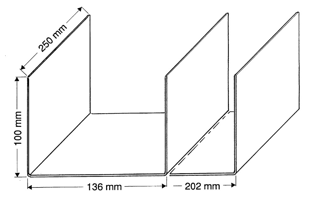 Kanisterstütze für 2 Raumsparkanister aus Aluminium