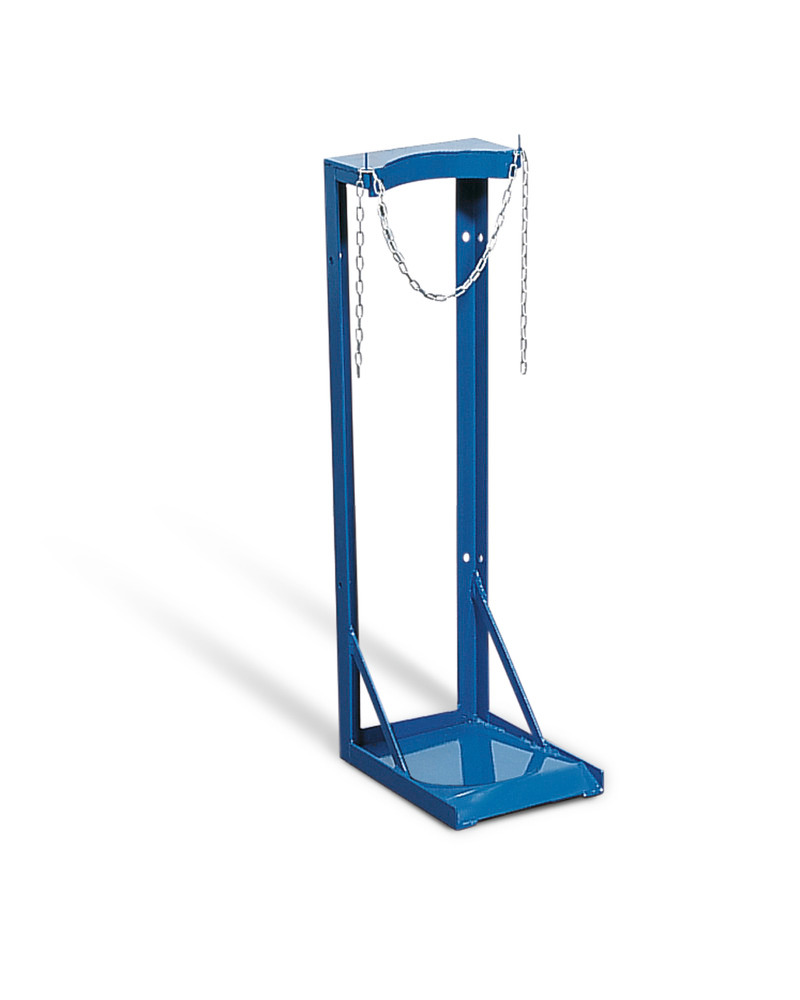 Steel gas cylinder stand, for 1 gas cylinder with max. Ø: 230 mm, for wall mounting - 1