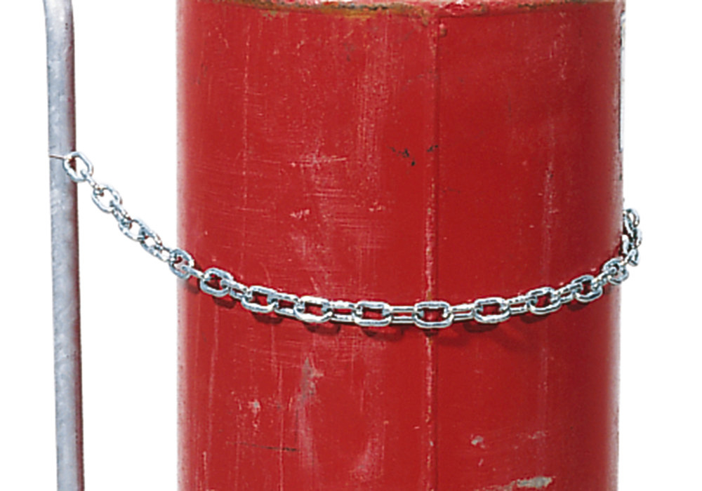 Safety chain for plastic drum trolley BK-60, for 33 kg gas cylinders - 1