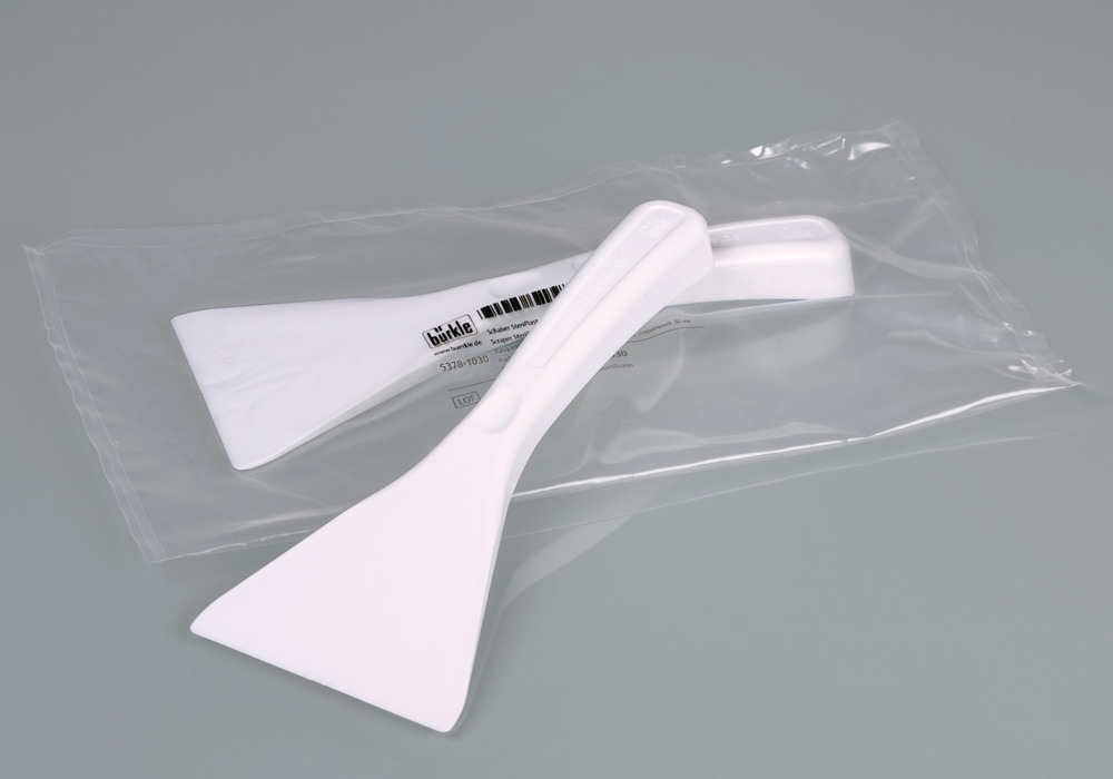 Scraper LaboPlast in polystyrene, length 80 mm, individually packed, pack of 10 - 1
