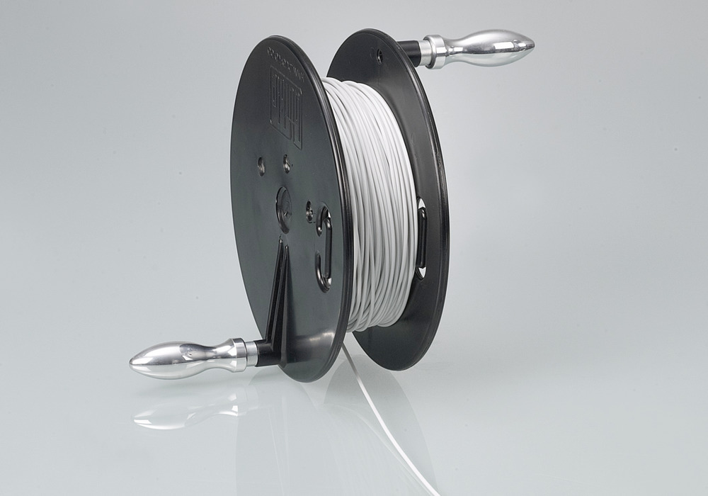 Enrouleur câble manuel, pr récipient immersion, conduct. élect., polyamide, l x Ø int. 44 x 100 mm