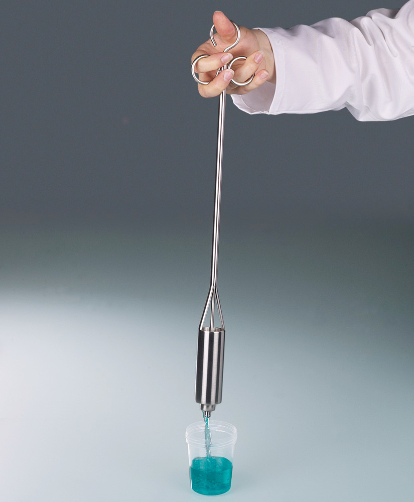 Collecteur de liquide, avec fente de positionnement, en inox V4A, volume de 50 ml - 1