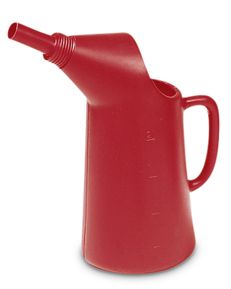 Abfüllkanne aus Polyethylen (PE), 2 Liter Volumen, rot - 1