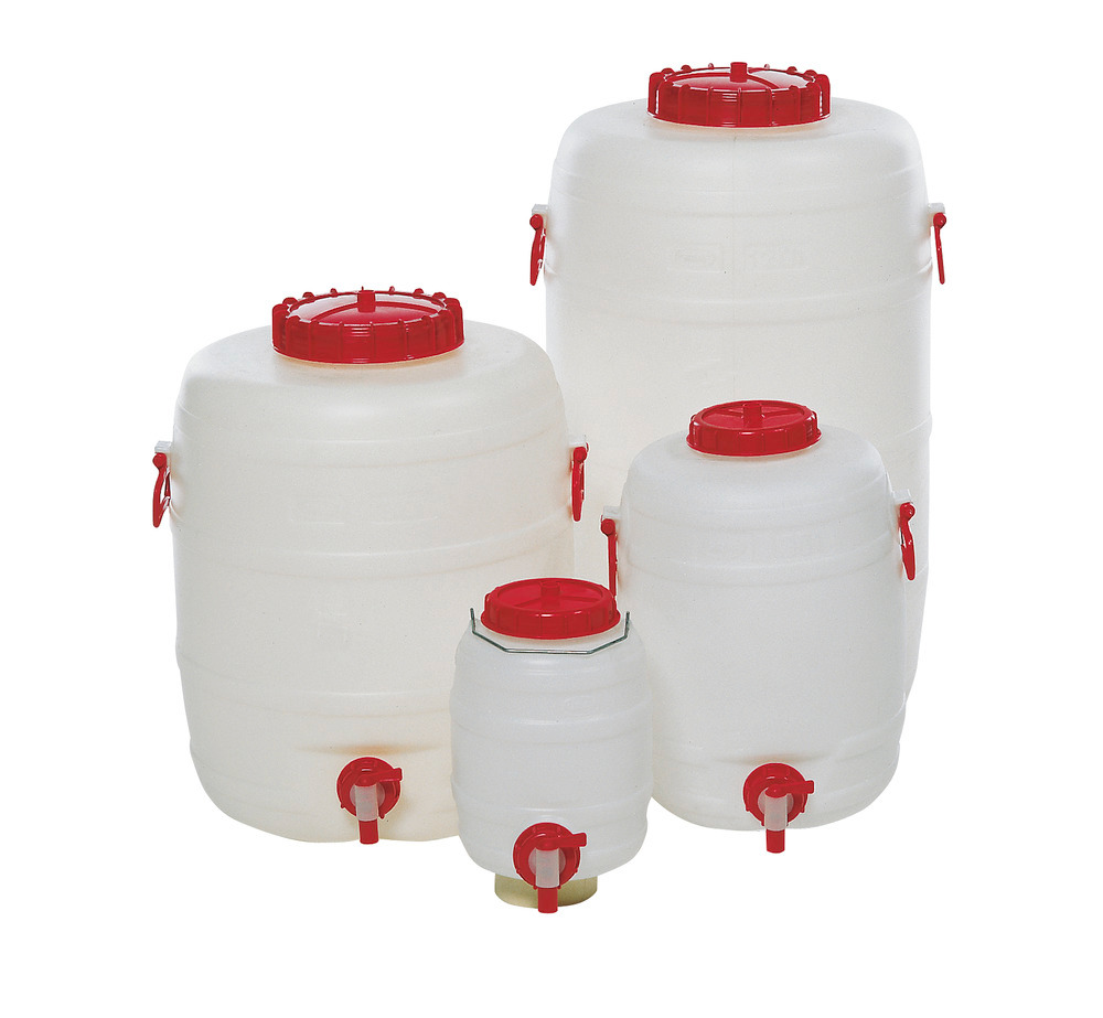 Plastic drum with tap, 50 litre capacity - 2