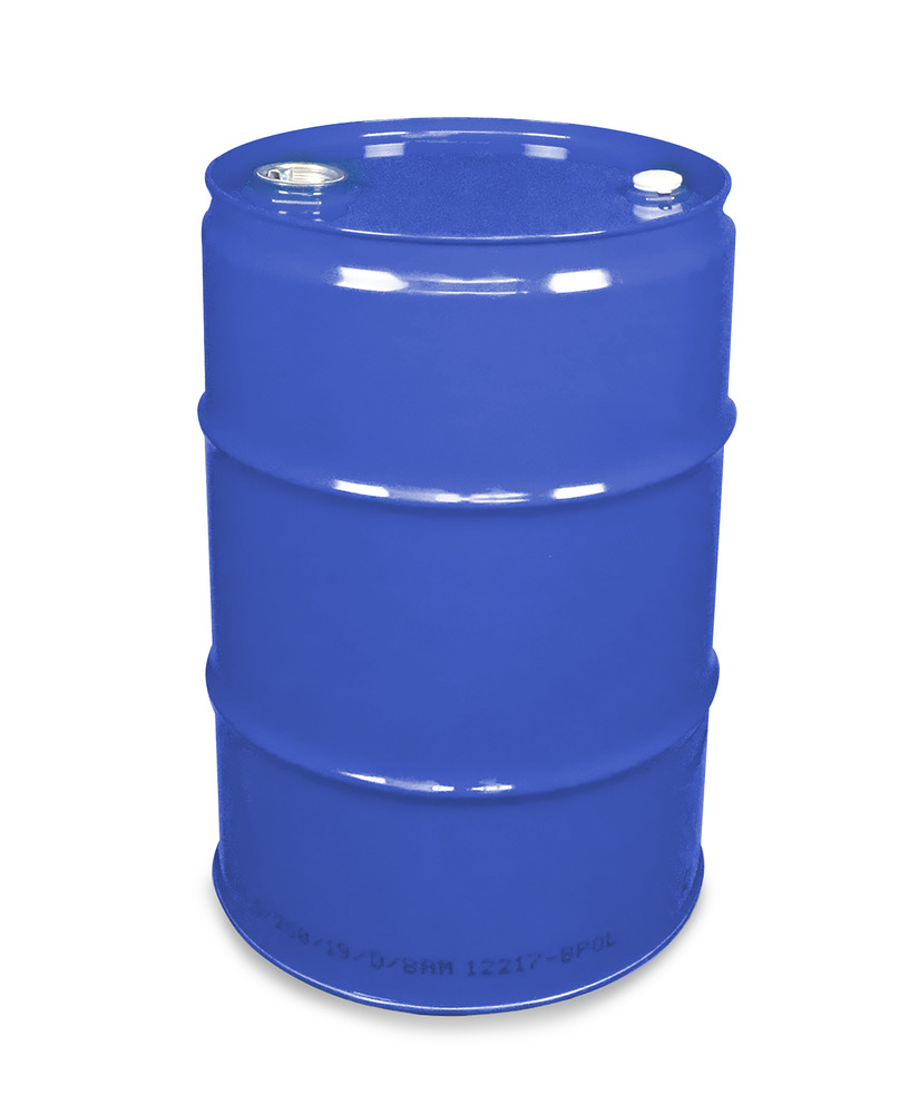 60 liters stålfat med UN-godkjenning, blå - 1