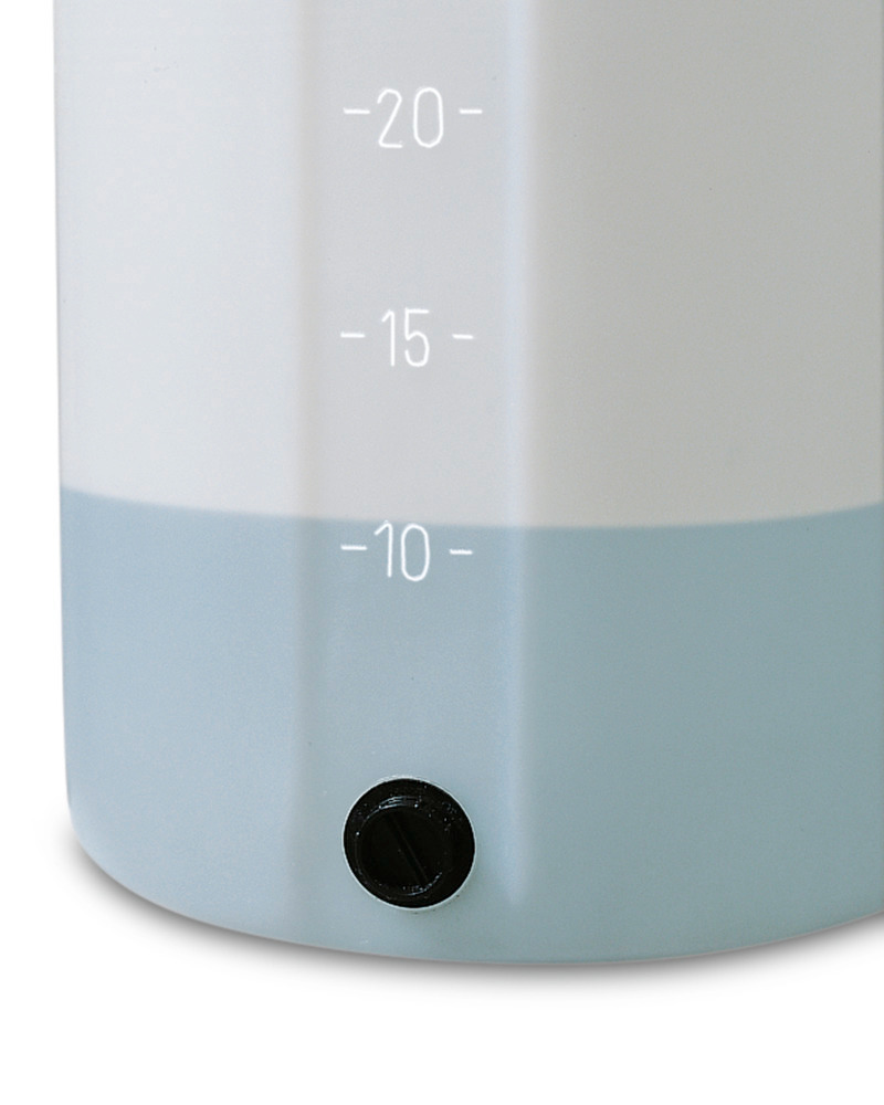 Varasto- ja annostelusäiliö polyeteeniä (PE), tilavuus 200 litraa, luonnonv. läpinäkyvä - 2