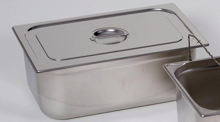 Lid for small container GN 1/1, stainless steel - 1