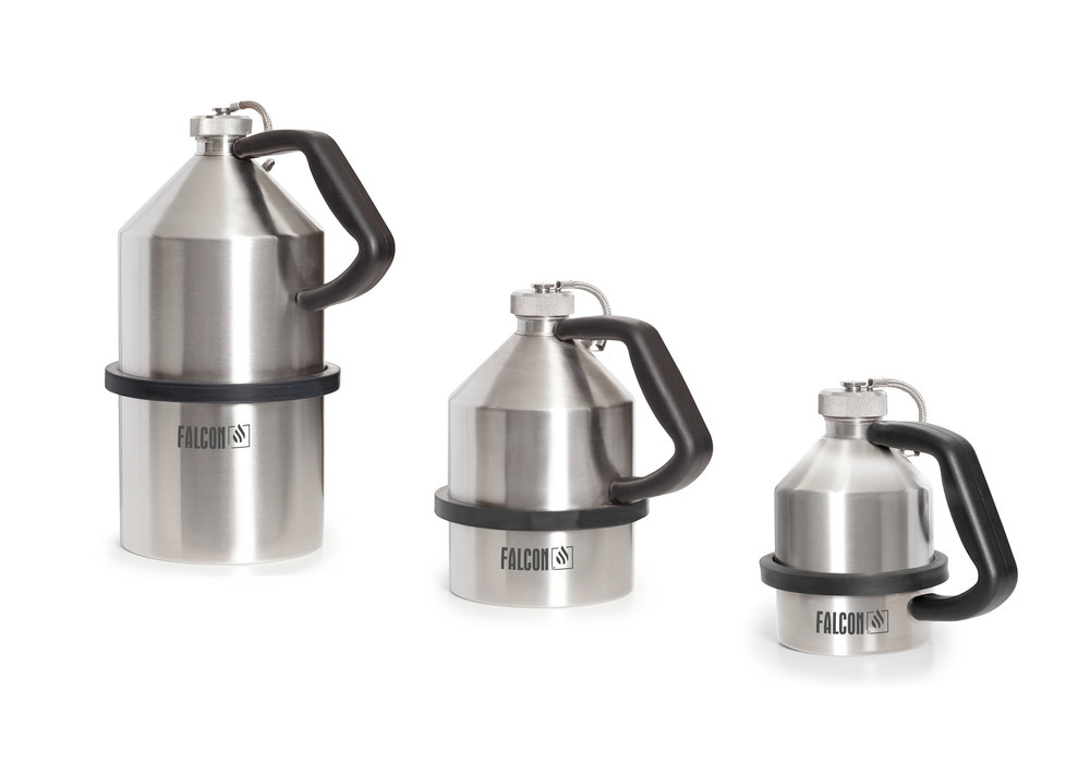 FALCON safety jug in stainless steel, with screw cap, 1 litre - 2