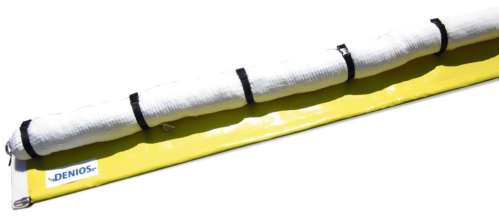 DENSORB Set of 4 Oil Containment Booms (3 m x 130 mm) and Submerged Guard (12 m x 300 mm)