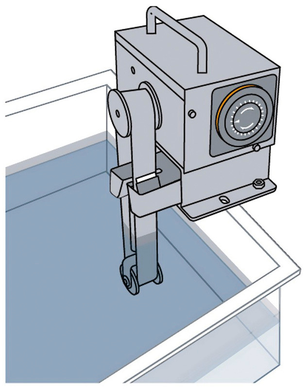 Skimmer de banda, ancho banda 1, profundidad de inmersión 115 mm, con temporizador digital - 3