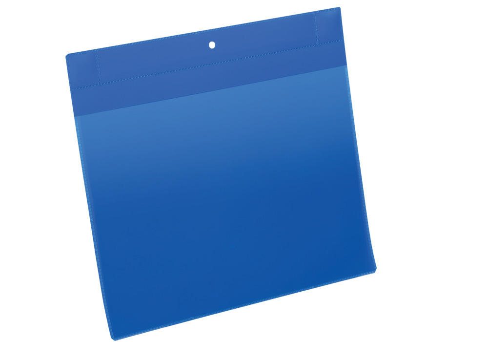 Suporte magnético para documentos A4, orientação horizontal, pack de 10 unidades, azul - 2