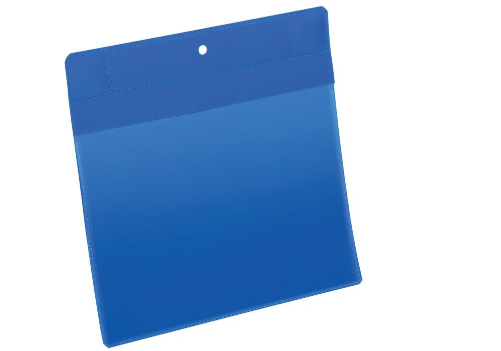 Busta magnetica al neodimio per etichette, A5, orizzontale, confezione = 10 pezzi, blu scuro - 1
