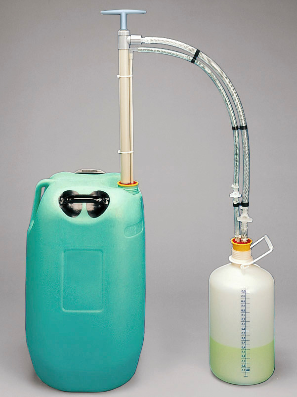 Fatpump gastät av polypropen (PP), med extra gasledning, doppdjup 40–67 cm, adapter 30–70 mm - 1