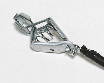Kabel uziemiający z 1 zaciskiem krokodylowym / 1 pierścieniową końcówką i izolacją, dł. kabla 2 m - 1