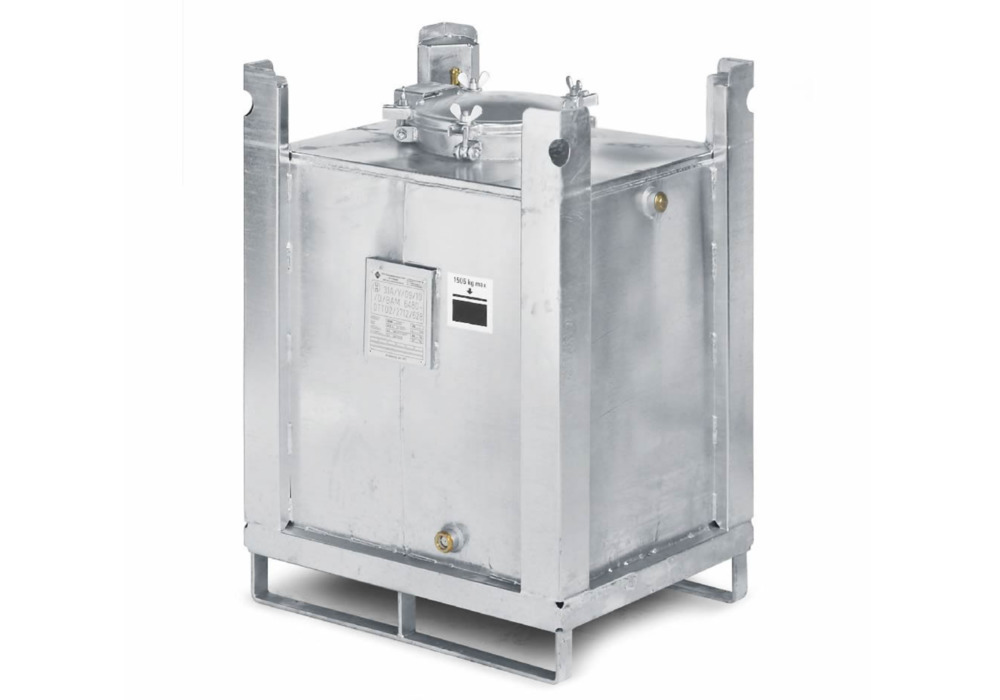ASF-beholder, dobbel vegg, 280 liters volumen, galvanisert - 1