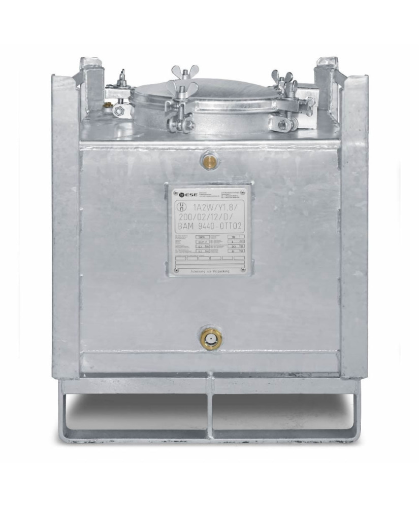 ASF-beholder, dobbelt-vægget, 100 liters volumen galvaniseret - 4