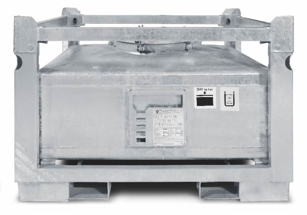 ASF-beholder, enkeltvægget, 445 liters volumen galvaniseret - 2