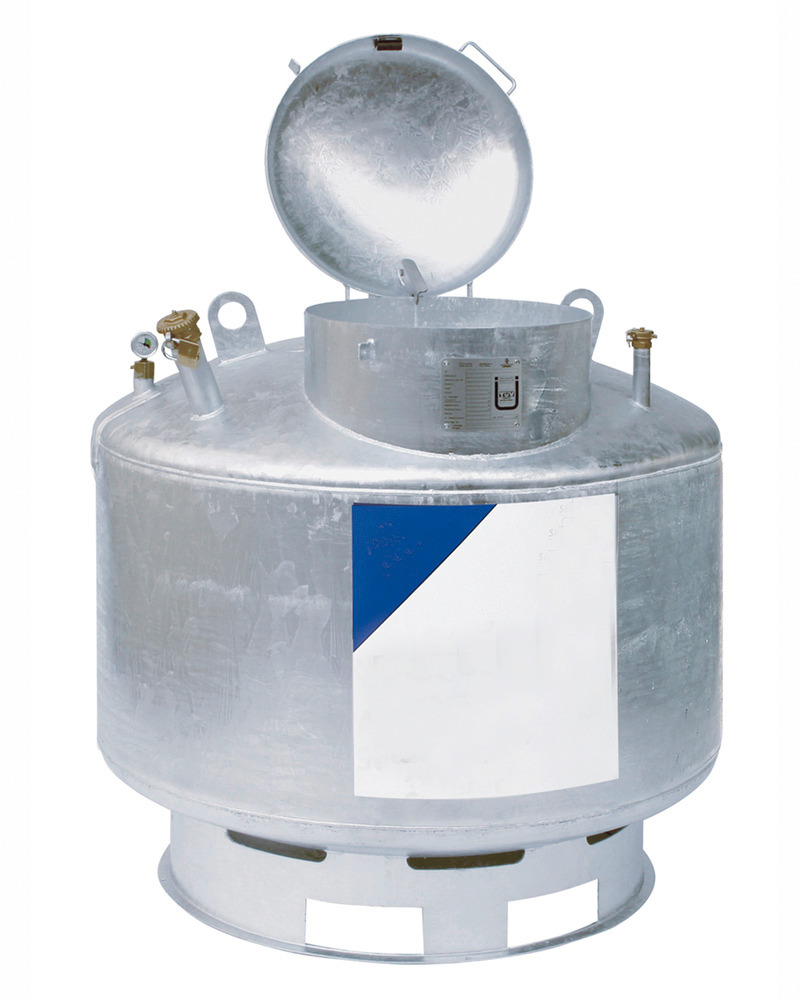 Coletor de óleo usado AS-STE, com funil integrado, volume 995 litros - 1