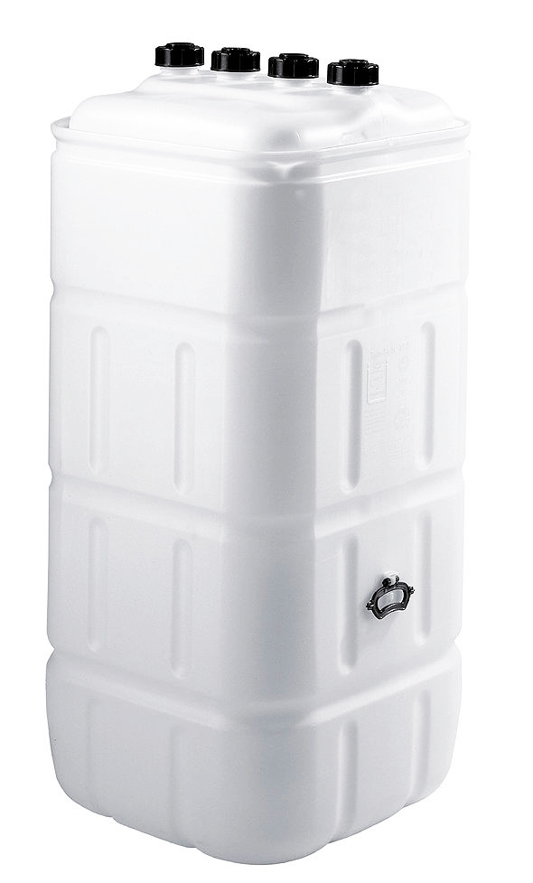 Double Wall Plastic Tank with Level Indicator and Valve,750 litre, - 1