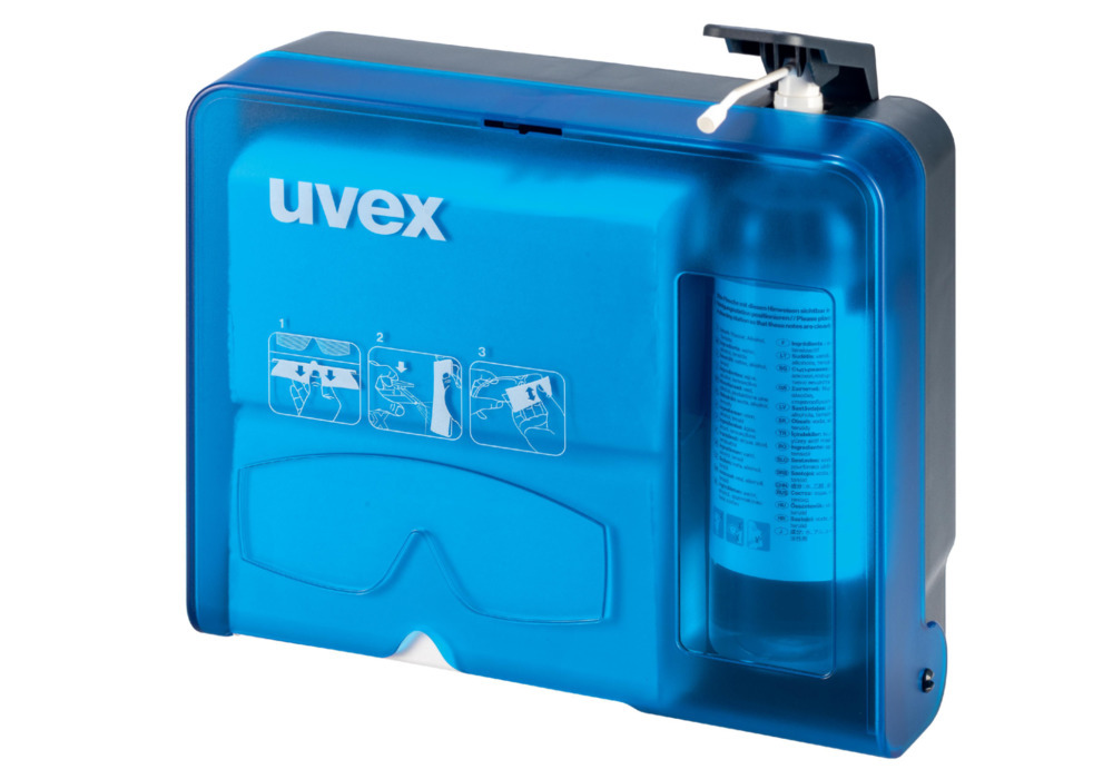 uvex glasses cleaning station 997005, for wall mounting - 1
