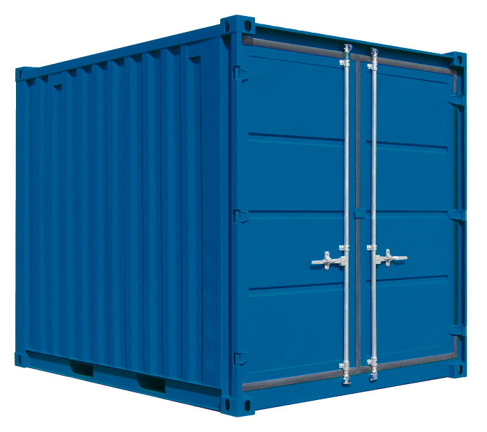 Container ecologico UC-H 230, verniciato, con pavimento in legno