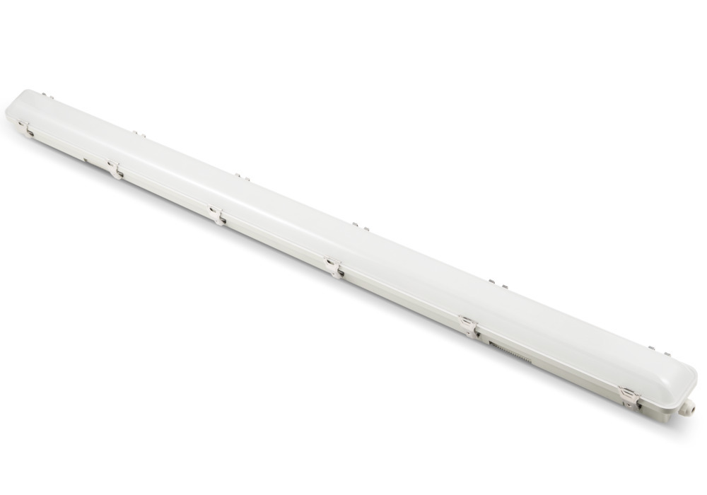 Luminaire LED anti-humidité, l 1240 mm, 38 W, 4000 K, dépoli - 1