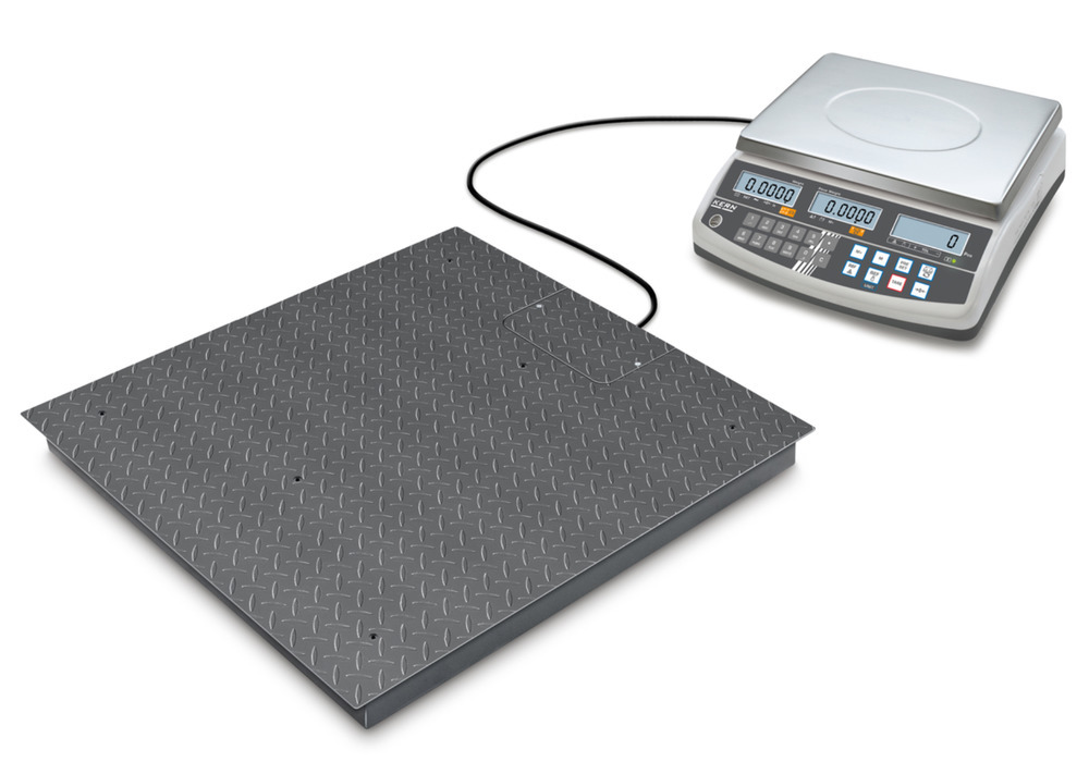 Balance de comptage KERN CCS, max. 1,5 t, poids min. des pièces 1,0 g/pièce, plateau 1000 x 1000 mm - 1