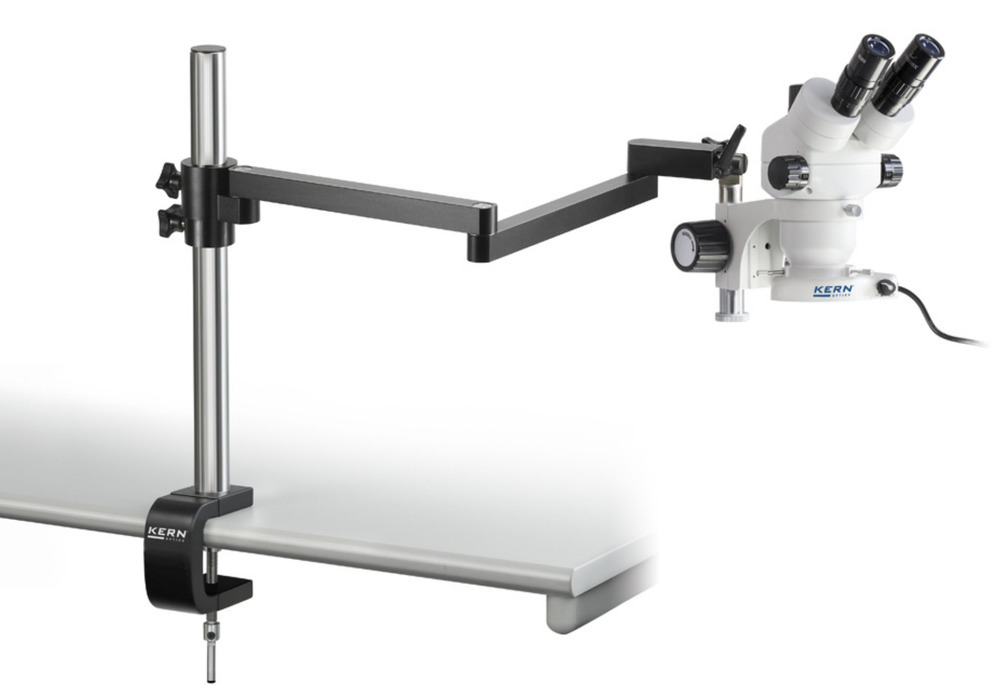 Kit de stéréomicroscope KERN Optics OZM 952, tube binoculaire, objectif 0,7x-4,5x, bras télescopique - 1