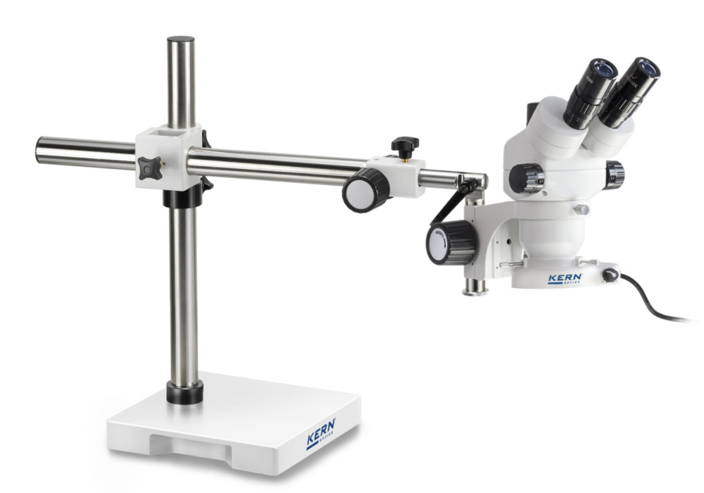 Kit stéréomicroscope KERN Optics OZM 913, tube trinoculaire, objectif 0,7x-4,5x, bras télescopique - 1